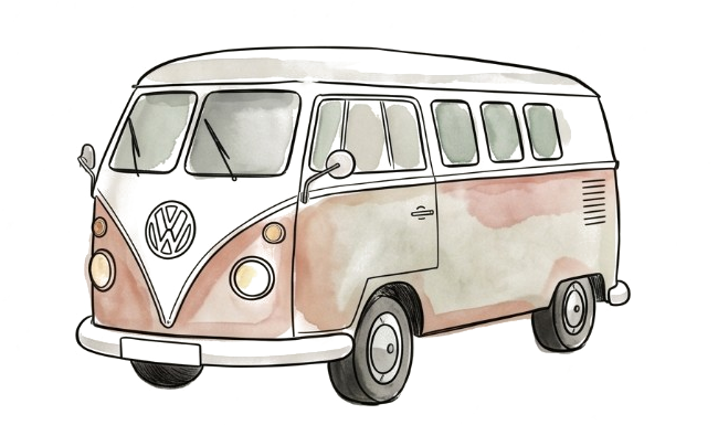 Ilustración de la furgoneta