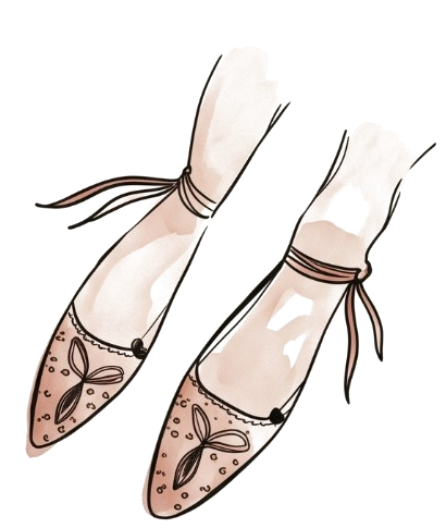 Ilustración de los zapatos de baile